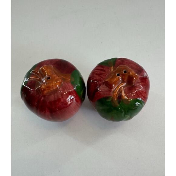 Franciscan Ware Red Apple VTG Ceramic Salt & Pepper Shaker Set - Picture 2 of 6